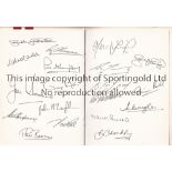 1971 FA CUP FINAL Arsenal v Liverpool played 8 May 1971 at Wembley. 16-page Signed Menu for the