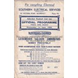 ALDERSHOT / BIRMINGHAM 1936 4 Page programme Aldershot v Birmingham City Robb's Benefit Match 1/4/