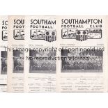 SOUTHAMPTON Twelve Southampton home Reserves programmes from the 1963/64 season v Swindon Town,