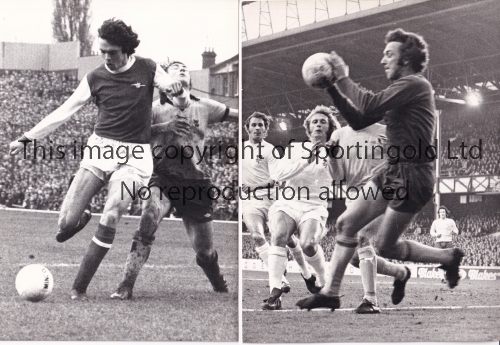 ARSENAL Thirty nine 8" X 6" black & white action Press photographs from the 1970's and 1980's
