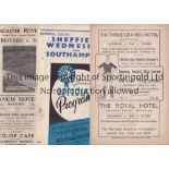 SOUTHAMPTON AWAYS Four Southampton away programmes in the 1947/48 season at Doncaster Rovers (