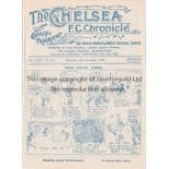 CHELSEA - BLACKPOOL 1926 Chelsea home programme v Blackpool, 6/11/1926, ex bound volume. Good