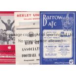 NON LEAGUE 1963/64 and 1964/65 Twenty programmes all with some Non League participation in the