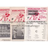 MANCHESTER UNITED Six programmes for Youth Cup matches, 5 of which are homes, v. Newcastle 62/3
