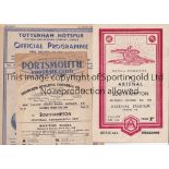 SOUTHAMPTON AWAYS Four Southampton Reserves Away programmes in the 1947/48 season at Arsenal,