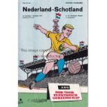 HOLLAND / SCOTLAND Programme Netherlands v Scotland in Amsterdam 1/12/1971. Light vertical fold.