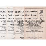 BRADFORD PARK AVENUE Twenty seven home programmes from the 1972-73 season inc the last v Great