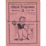 TOTTENHAM V ARSENAL 1935 / RECORD SCORE Programme for the record League score between the clubs