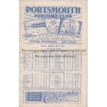 PORTSMOUTH / SOUTHAMPTON 4 Page programmes Portsmouth Reserves v Southampton Reserves 16/3/1946 at