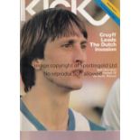 MINNESOTA KICKS V TULSA ROUGHNECKS 1979 Large official Kick programme for the Playoff Round 1