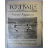1923 FRANCE v ENGLAND Played at Stade Pershing, Paris. Very rare 12-page newspaper style issue