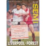 1989 HILLSBOROUGH Programme and ticket for the infamous Liverpool v Nottingham Forest FA Cup Semi-