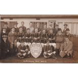 SOUTH SHIELDS AFC Black & white team group for South Shields Reserves 1913/14. Issued by Frank &