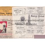 NON LEAGUE IN THE FA CUP 1957/58 Eight programmes covering FA Cup ties in the 1957/58 season all