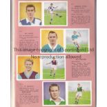 FOOTBALL STICKER ALBUM 1959 My Football Picture Album from 1959 which is complete. Good