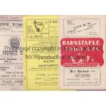 NON LEAGUE / LEAGUE FA CUP 1954/55 Six programmes covering FA Cup ties in the 1954/55 season all