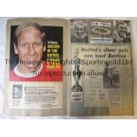 MANCHESTER UNITED Large scrapbook covering the 1968 European Cup Final v. Benfica with build-up