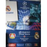 EUROPEAN FOOTBALL MISCELLANY Large official UEFA Champions League poster for the Bayer Leverkusen