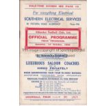 ALDERSHOT V NORTHAMPTON TOWN 1938 Programme for the League match at Aldershot 1/10/1938, slight