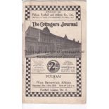 FULHAM Home programme v WBA, 19/11/1938, centre crease, slight rusting on the staples, small fold to