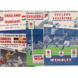 ENGLAND A collection of 33 England programmes 1951-1967 at full International level, Under 23