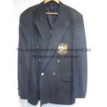 MANCHESTER CITY BLAZER A navy blue, large blazer issued by Radford Clothing Company, with a