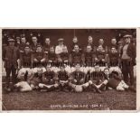 SOUTH SHIELDS AFC Black & white team group 1920/21 who finished 8th in Division 2 ahead of Fulham,