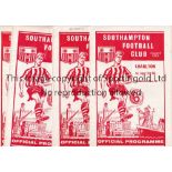 SOUTHAMPTON Twenty one Southampton home League programmes from matches for the 1963/64 season plus