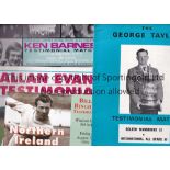 GEORGE BEST Four Testimonial programmes in which Best played for Billy Bingham, Allan Evans,