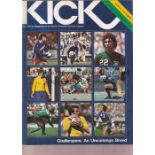 MINNESOTA KICKS V LOS ANGELES AZTECS 1978 Large official Kick programme for the match in Minnesota