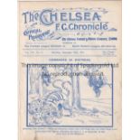 CHELSEA Programme Chelsea v Barnsley 16/12/1911 . Ex Bound Volume. Some foxing. Generally good