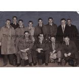 MIDDLESBROUGH A 10" X 7" Press photograph team group with notation on the reverse, in civilian