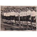 ENGLAND AUTOGRAPHS 1936 An Ardath team group 1936 photocard signed on the reverse by Cliff Bastin,