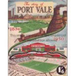 PORT VALE Booklet "The story of Port Vale 1876-1950", 36 pages , produced to celebrate the opening