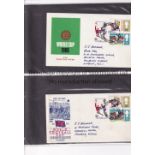 FOOTBALL COVERS A collection of 65 1st Day Covers housed in a binder covering the World Cups of 1966