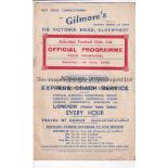 ALDERSHOT Home programme v Crystal Palace Subsidiary League match 1/6/1940. Light horizontal fold.