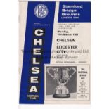 LEAGUE CUP FINAL 1965 Programme Chelsea v Leicester City League Cup Final 1st Leg 15/3/1965.