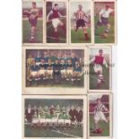 FOOTBALL CARDS Chix No 2 Series "Famous Footballers " issued in 1957 No.s 1 to 48 lacking No 43 plus