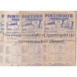 PORTSMOUTH Five homes v Liverpool , Everton , Arsenal 1947/48 and Wolves , Aston Villa 1949/50. Some