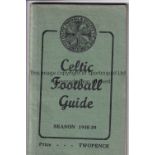 CELTIC 1938-39 Celtic Football Guide handbook, 1938-39, 48 pages, fixtures, photos, results etc.