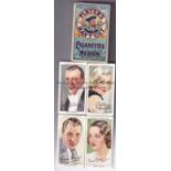 JOHN PLAYERS CIGARETTE CARDS / FILM STARS A complete set of 50 cards issued in 1938 housed in an