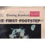 MOON LANDING 1969 Souvenir Evening Standard 21/7/1969 with a colour pictures on the front and back