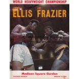 JOE FRAZIER V JIMMY ELLIS 1970 On site programme for the fight at Madison Square Garden, New York