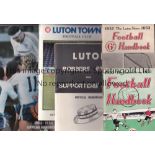 LUTON Thirteen handbooks from seasons 1950/51,1952/53,1954/55,1955/56,1956/57,1957/58, 1958/59,