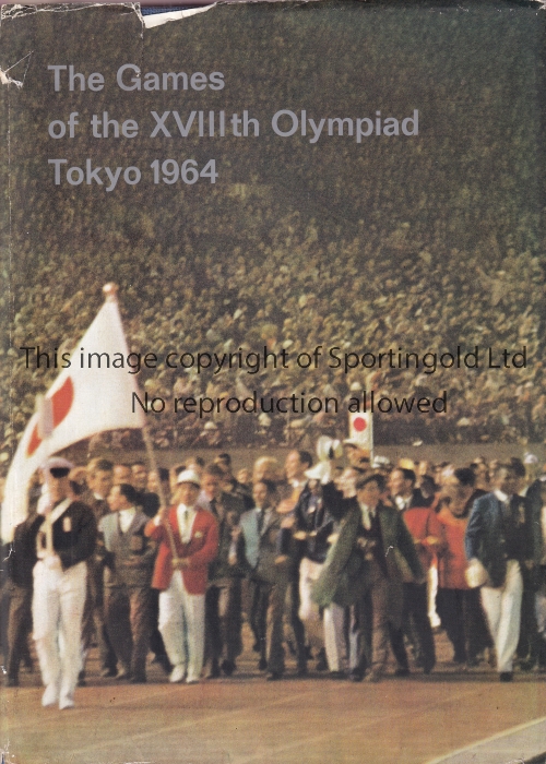 1964 OLYMPIC GAMES TOKYO Hardback 367 page report on the Tournament with dust jacket. The dust