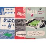 FOOTBALL PROGRAMMES FROM THE 50'S Over 70 programmes with home clubs including Leicester, QPR, Sheff