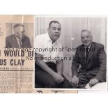 JOE LOUIS Four different 8" X 8" black & white Evening Standard Press photographs of the "Brown