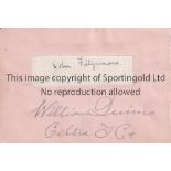 CELTIC 1930s Autograph album page with one signature on one side of Johnny McGrory , Scottish boxing