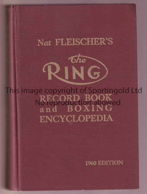 1960 THE RING BOOK / BOXING / AUTOGRAPH Hardback book signed on the frontispiece by author Nat