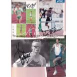 SPORTING AUTOGRAPHS Over 130 signed colour postcard size cards and photos with the majority relating